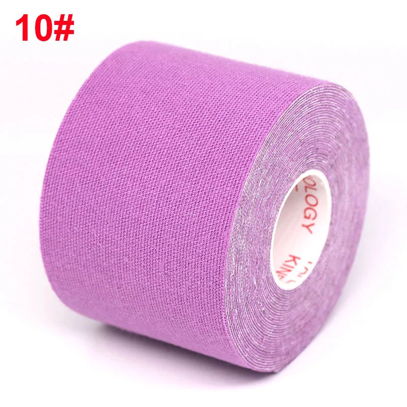 5-Size Waterproof Kinesiology Tape – Elastic Athletic Bands for Sports Recovery, Gym, Muscle Pain Relief & Strapping Support