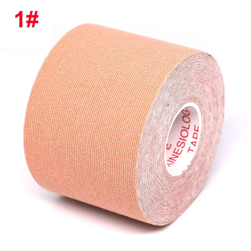 5-Size Waterproof Kinesiology Tape – Elastic Athletic Bands for Sports Recovery, Gym, Muscle Pain Relief & Strapping Support