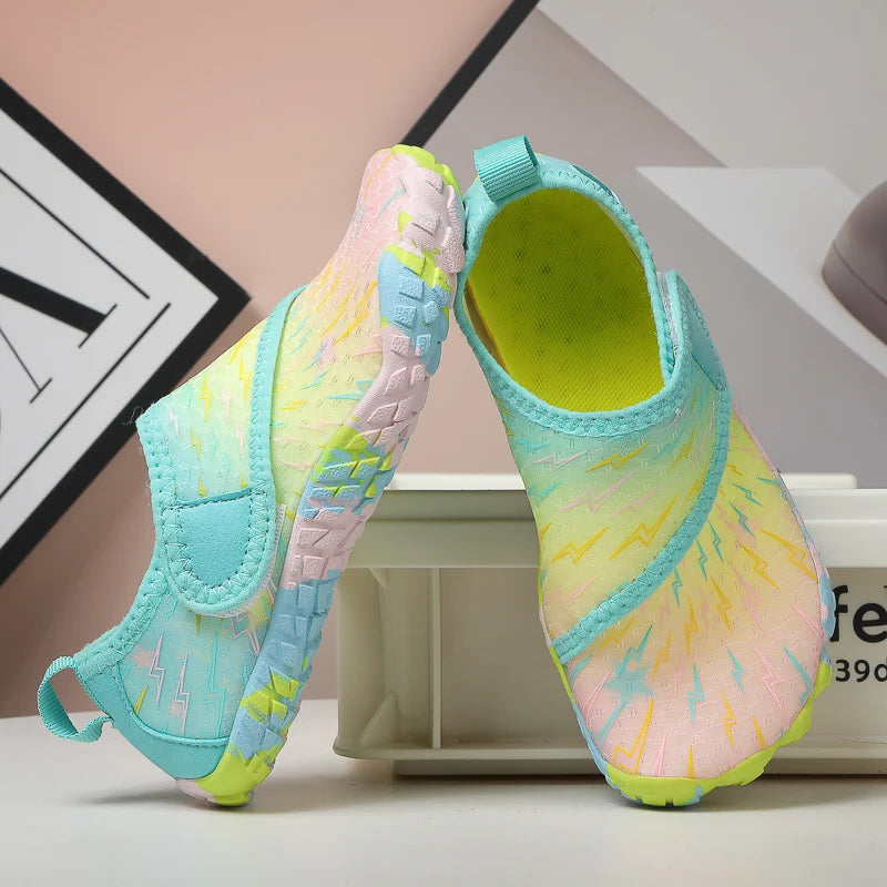 Kids Barefoot Beach Shoes Adults Aqua Shoes Gym Outdoor Training Footwear Unisex Quick-Drying Breathable Sneakers Size 27-36