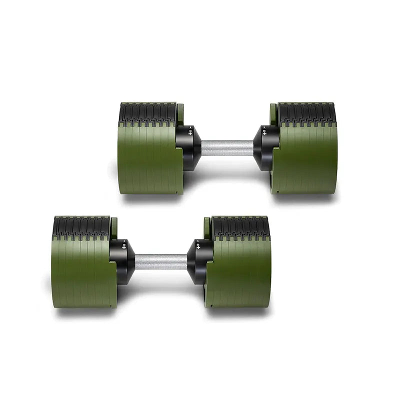Multi-Color Adjustable Dumbbell Set, 2KG(5LB) or 4KG(9LB) Increment, Up to 50KG(110LB), Fast Adjustable Dumbbells for Home Gym