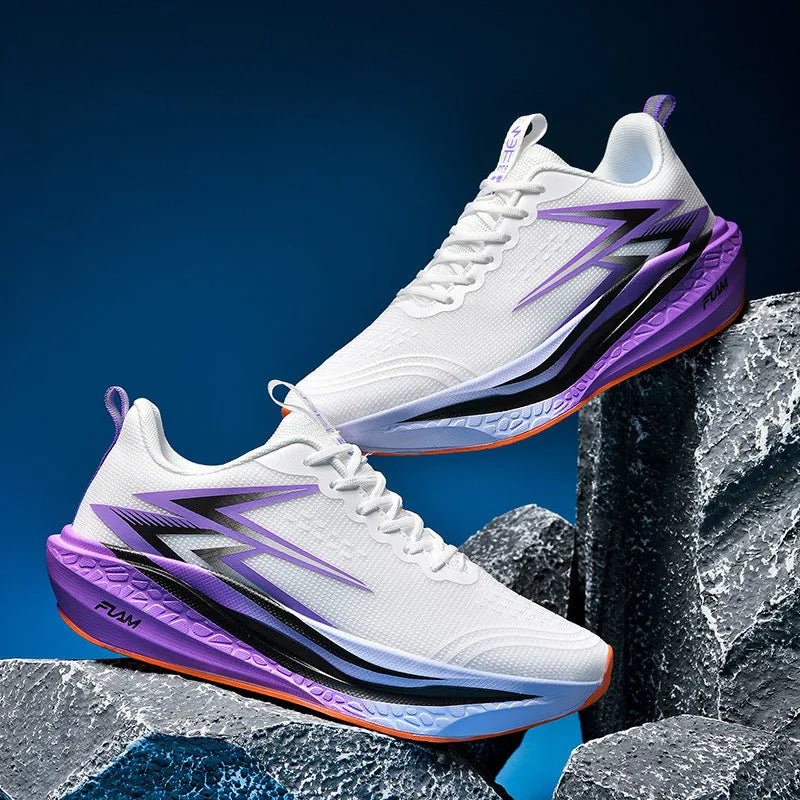 Running Shoes Speciality Marathon Men Sports Breathable Lightweight Carbon Board Women's Comfortable Athletic Nonskid Sneakers