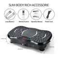 Vibration Plate Exercise Machine Bluetooth-Compatible Rhythm Machine Adjustable Speed Full Body Shaker Home Training Equipment