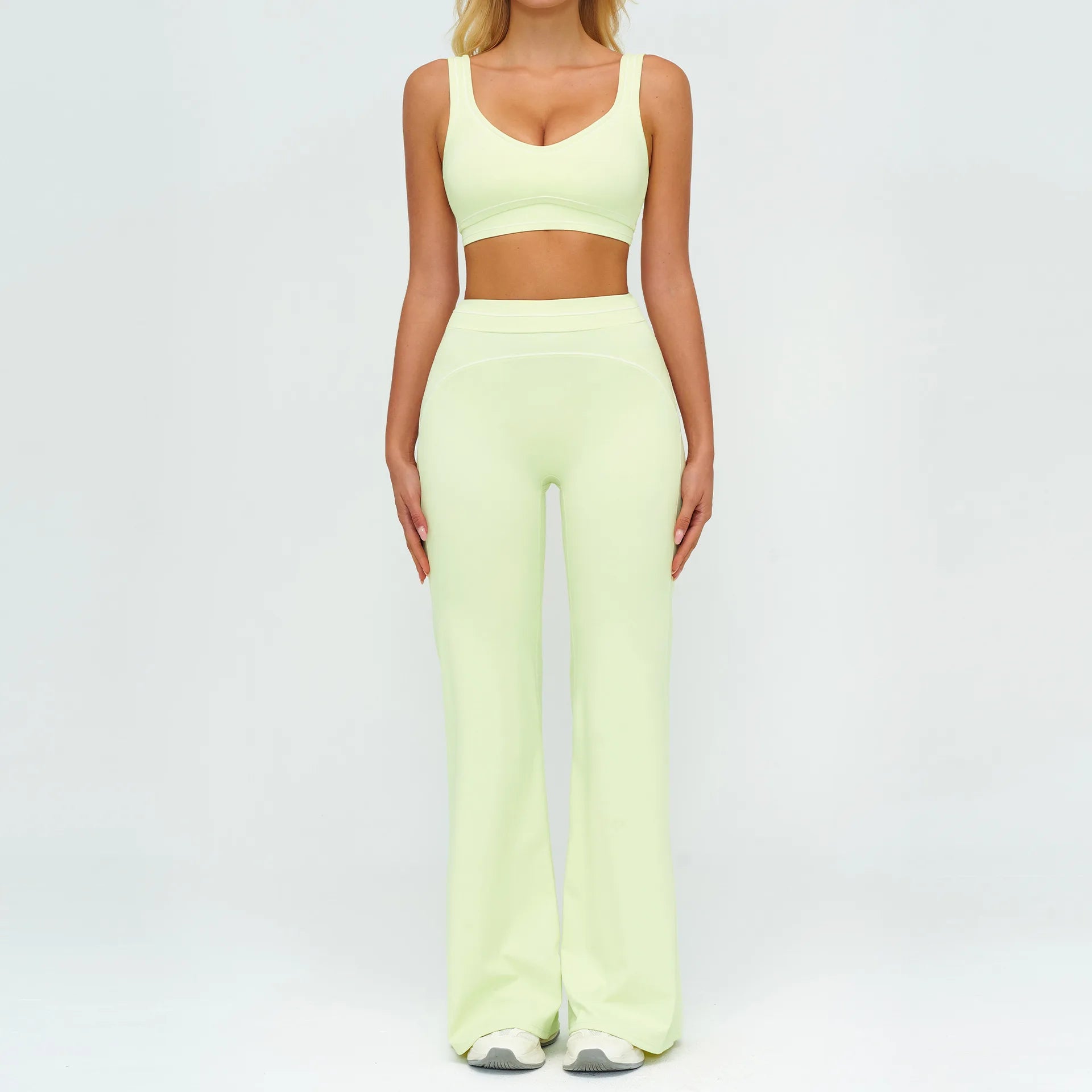 Fitness Suit 2PCS Yoga Set Women's Tracksuit Sports Outfits Gym Running Push Up Sportswear Legging Athletic Wear Workout Clothes