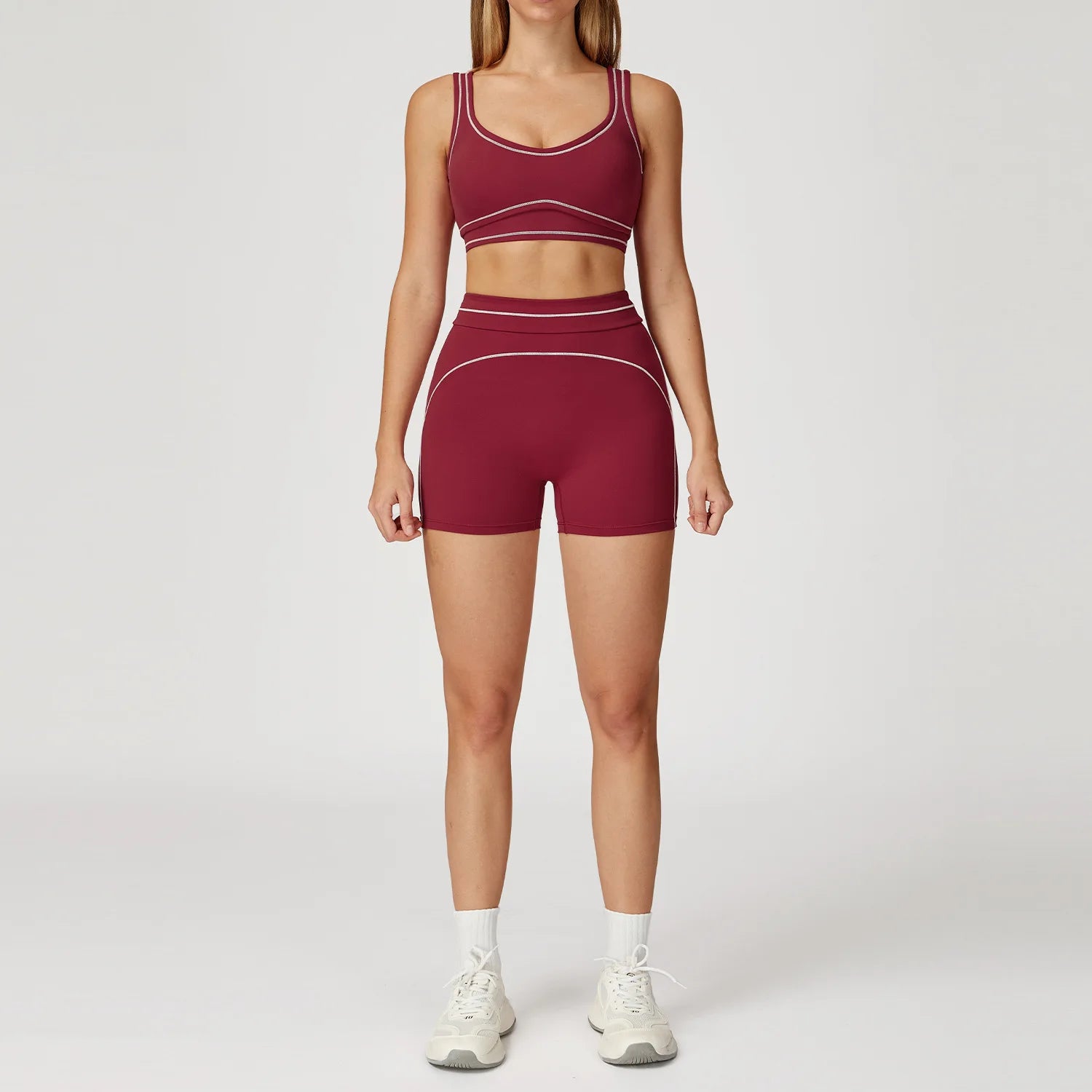 Fitness Suit 2PCS Yoga Set Women's Tracksuit Sports Outfits Gym Running Push Up Sportswear Legging Athletic Wear Workout Clothes