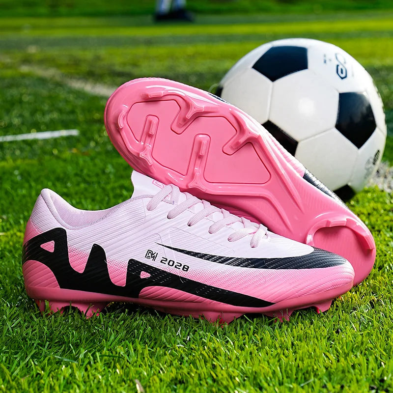 New Men's Football Boots Cleats Non-Slip Sneakers Training  Adult High Quality Soccer Shoes FG Unisex Sneakers Boy Drop Shipping