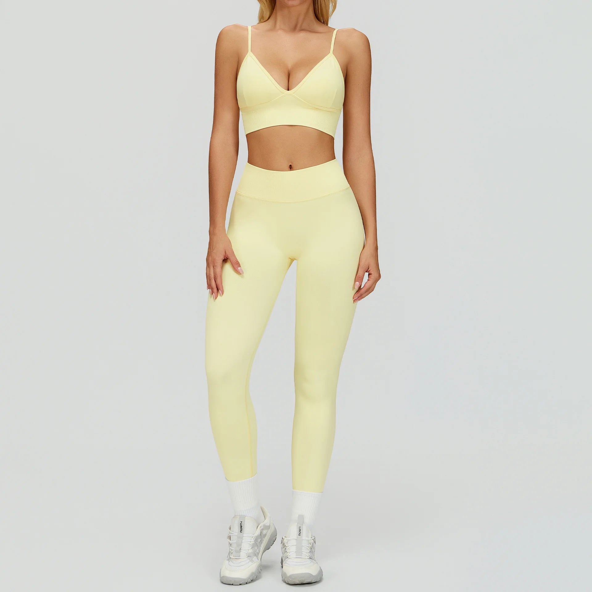 2/3PCS Seamless Yoga Set Gym Workout Suits Athletic Wear Women Legging Fitness Bra Crop Top Long Sleeve Sports Suits Sportswear