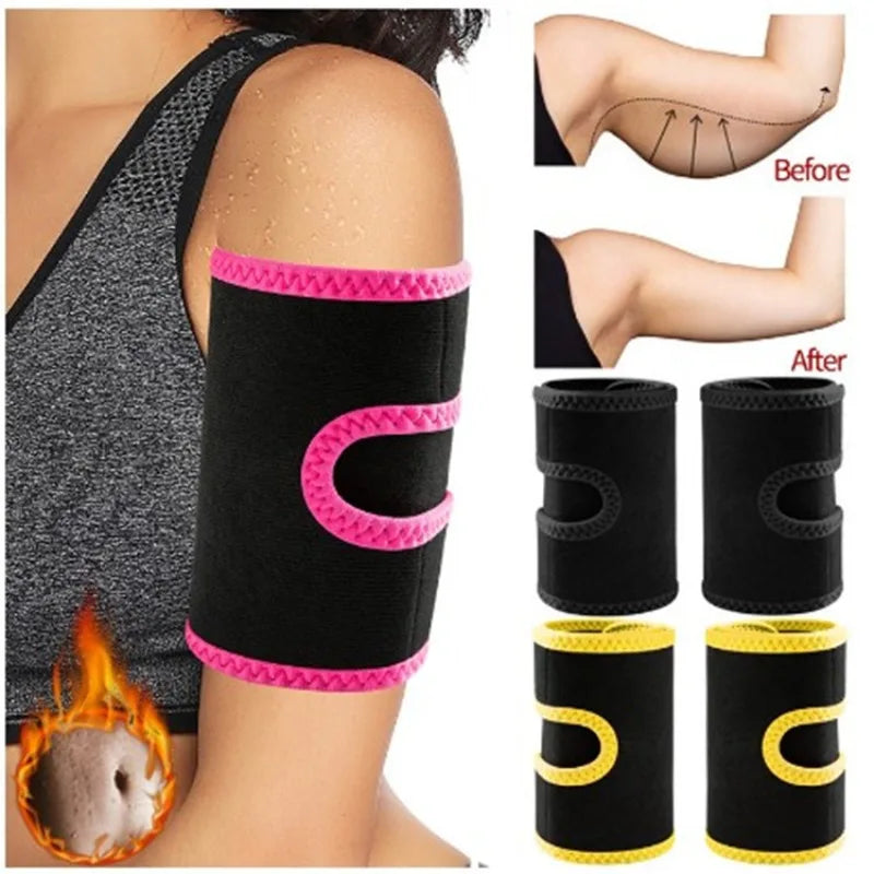 Arm Trimmers Sauna Sweat Bands Women Arm Slimmer Trainer Anti Cellulite Arm Shapers Weight Fat Reducer Loss Workout Body Shaper