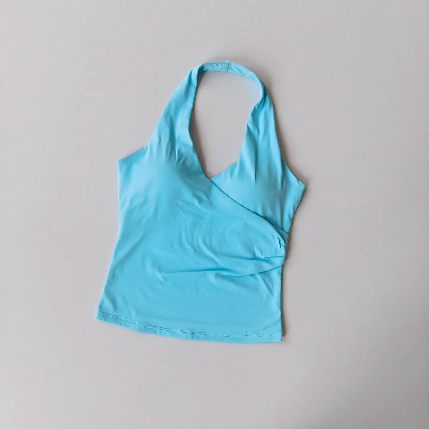 Sexy V-neck Cross Halter Neck Yoga Vest Sleeveless Sports Bra with Chest Pad Naked Sense Fitness Top Beauty Back Design Out Wear