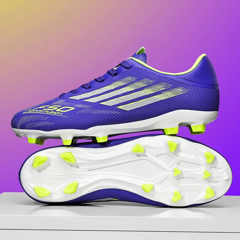 New Men Professional Football Boots Non-Slip TF/FG Boys Sneakers Match Soccer Shoes Ankle Comfortable Sports Shoes Unisex