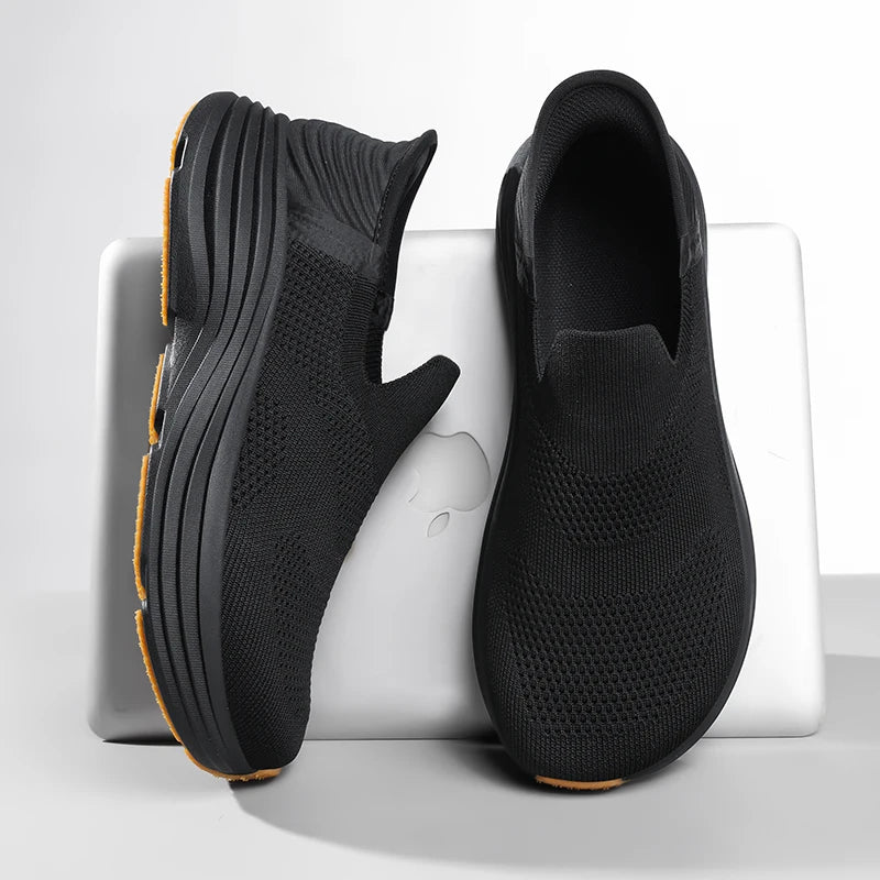2026 New Slip On Walking Shoes Men Breathable Soft Sole Comfortable Casual Sneakers