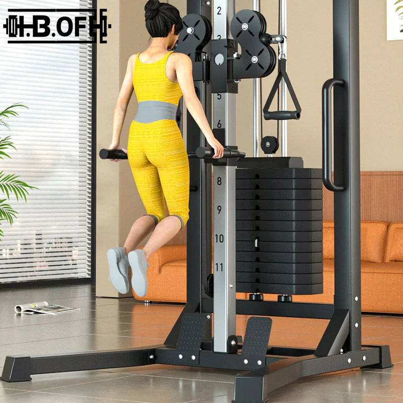 Fitness Equipment ,Gym Full Set Of Specialized Equipment, Chest, Shoulder ,High And Low Pull, Leg Strength Training Machine