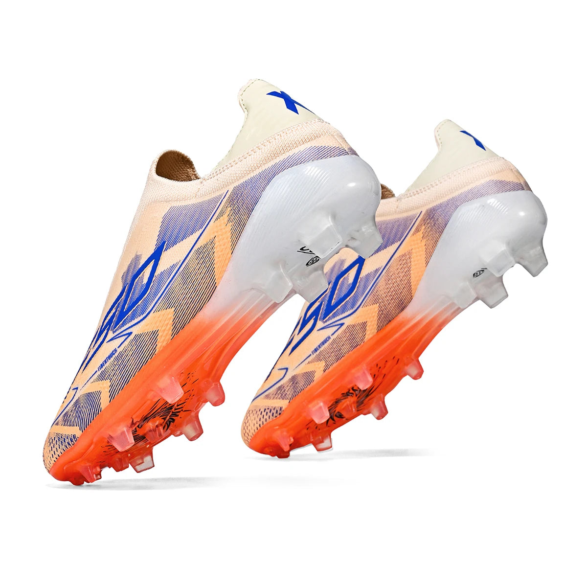 Unisex AG/FG Soccer Shoes for Adults, Premium PU Synthetic Leather, TPU Long Studs, Anti-slip, Designed for Maximum Performance