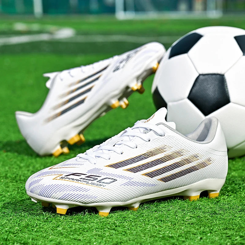 New Men Professional Football Boots Non-Slip TF/FG Boys Sneakers Match Soccer Shoes Ankle Comfortable Sports Shoes Unisex