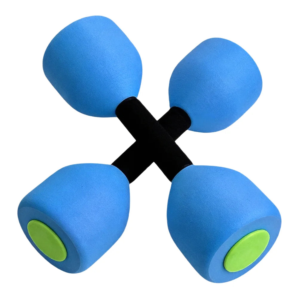 2Pcs Water Sports Dumbbells 27x9cm EVA Portable Floating Water Dumbbell For Water Aerobics Fitness Training Equipment Parts