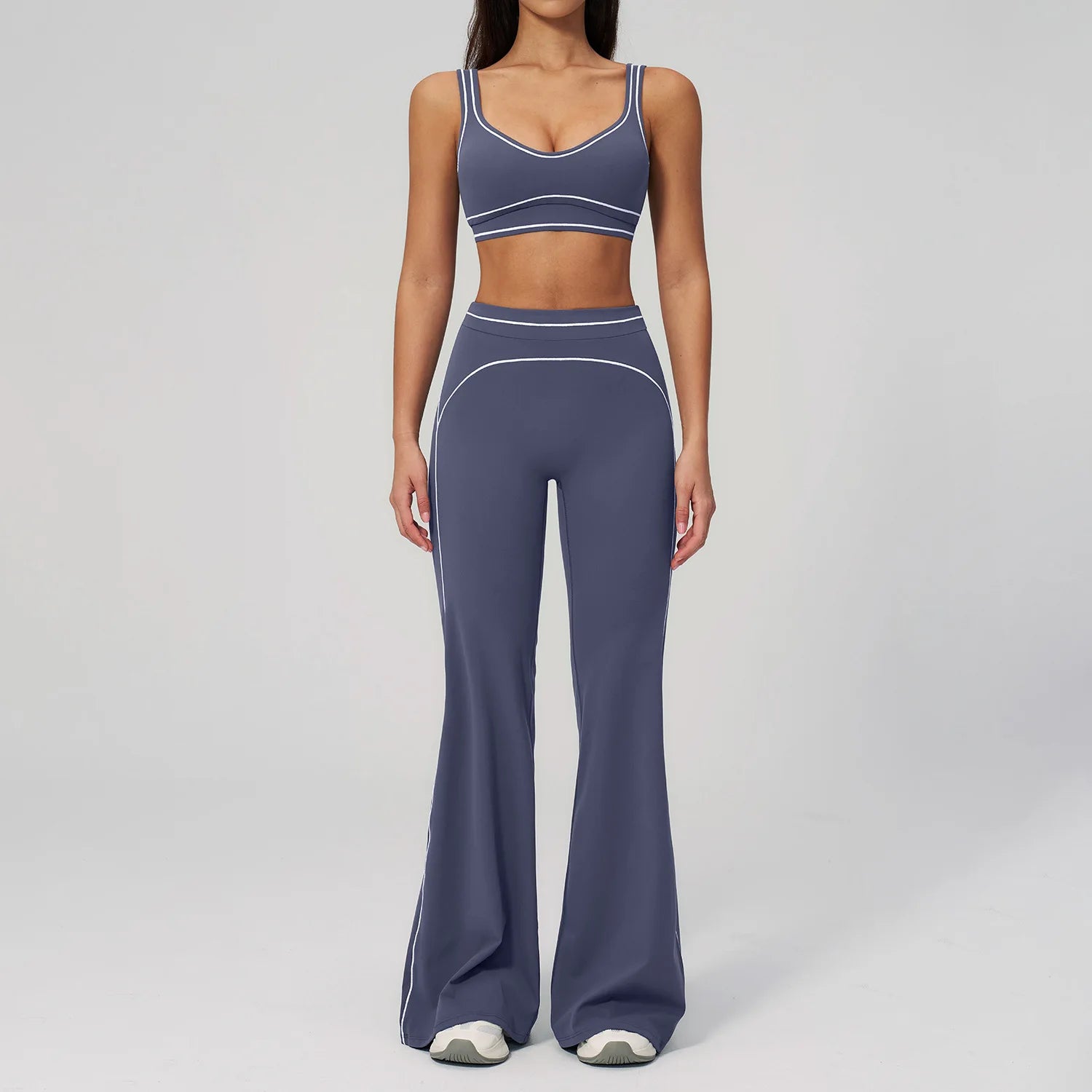 Fitness Suit 2PCS Yoga Set Women's Tracksuit Sports Outfits Gym Running Push Up Sportswear Legging Athletic Wear Workout Clothes
