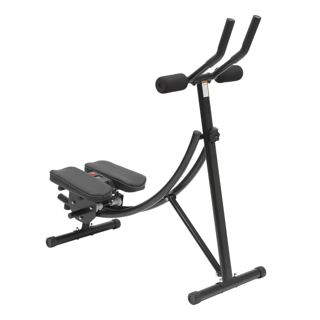 3-Level Adjustable Foldable Ab Trainer – Compact Abdominal Crunch Machine for Core Strength & Waist Toning, Space-Saving Portable Home Gym Workout Equipment