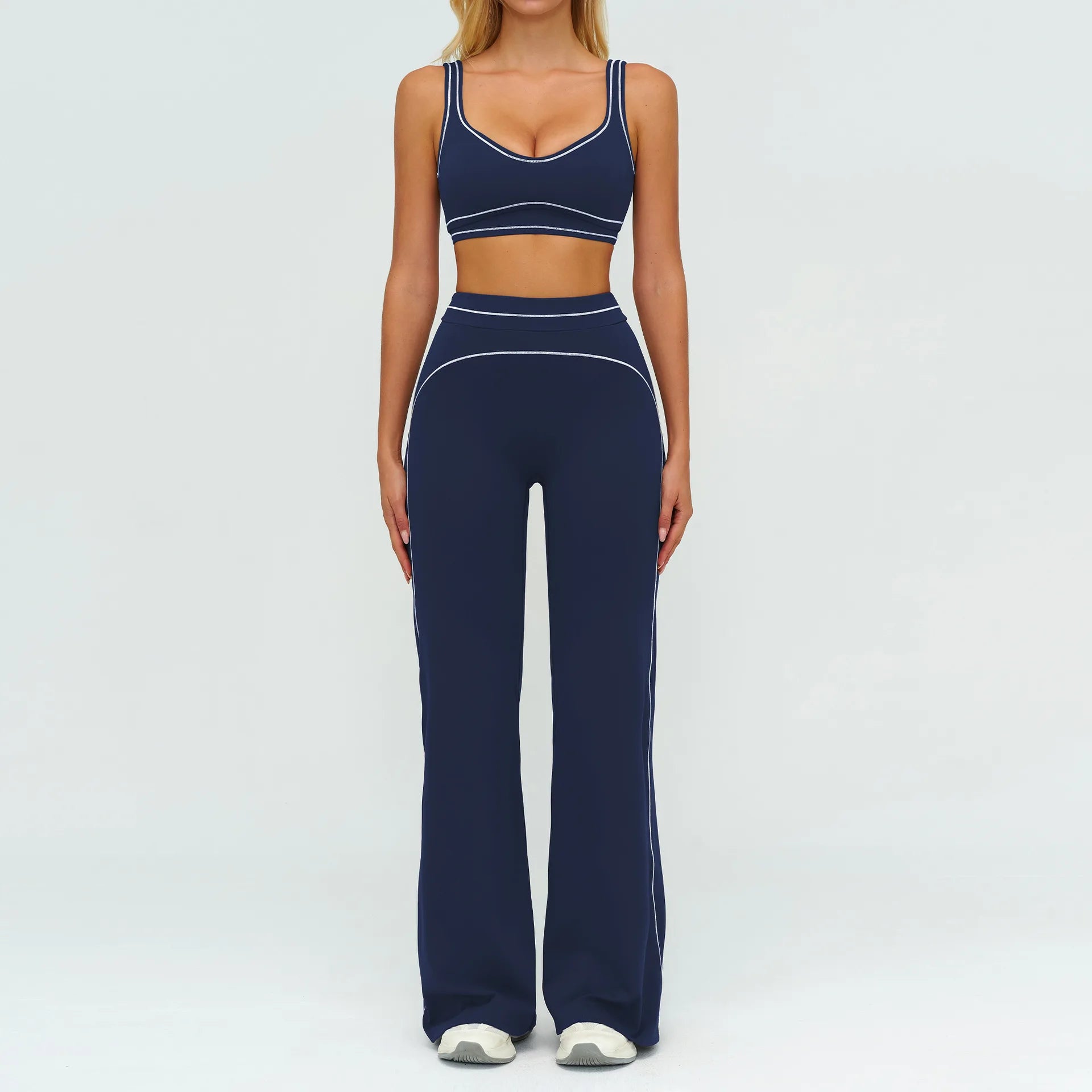 Fitness Suit 2PCS Yoga Set Women's Tracksuit Sports Outfits Gym Running Push Up Sportswear Legging Athletic Wear Workout Clothes