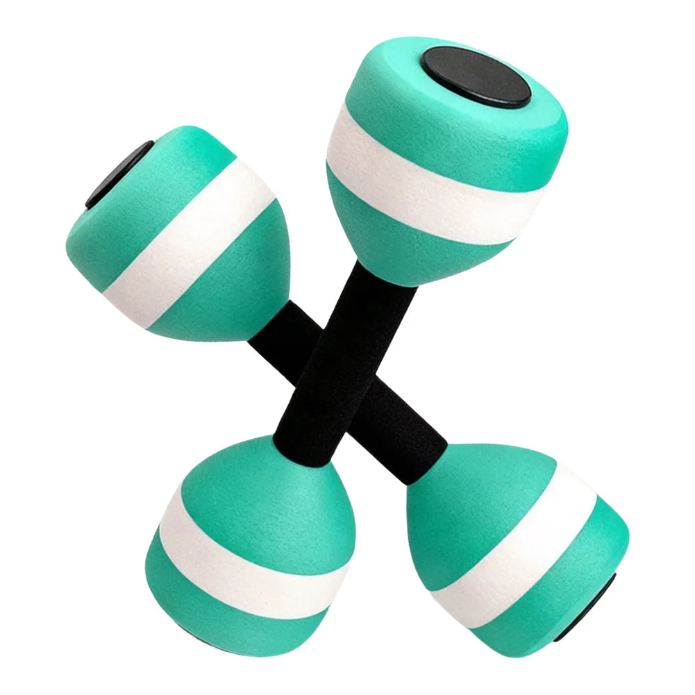 2Pcs Water Sports Dumbbells 27x9cm EVA Portable Floating Water Dumbbell For Water Aerobics Fitness Training Equipment Parts