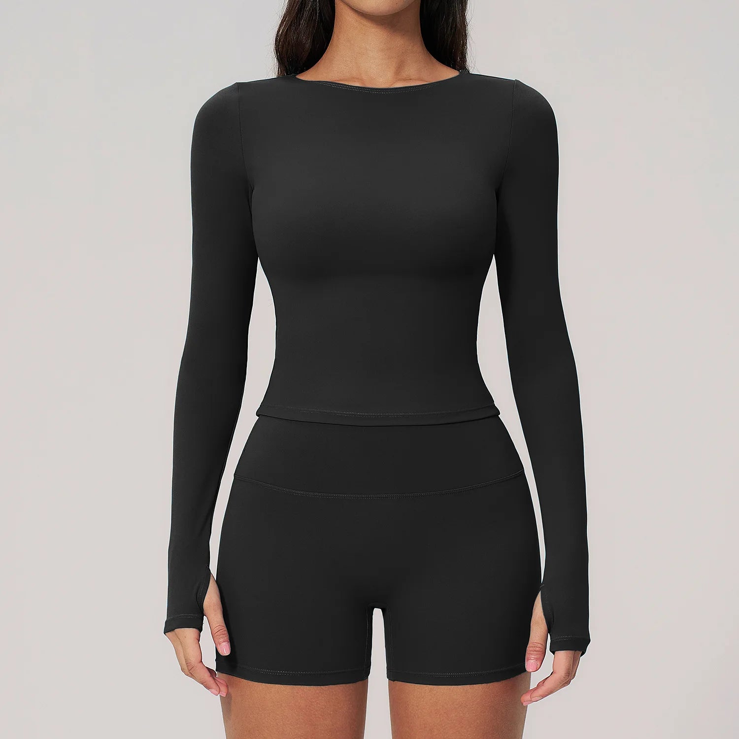Yoga Set 2PCS Women Tracksuit Sportswear Workout Clothes Athletic Wear Gym Clothing Legging Fitness Top Long Sleeve Sports Suits
