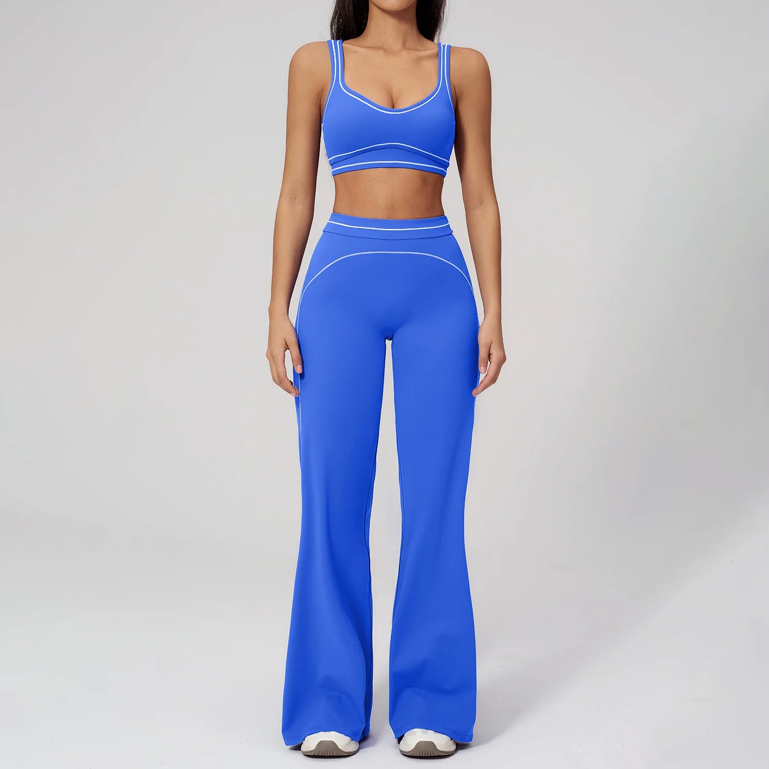 Fitness Suit 2PCS Yoga Set Women's Tracksuit Sports Outfits Gym Running Push Up Sportswear Legging Athletic Wear Workout Clothes