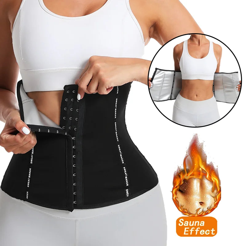 Waist Trainer Belt for Women Slimming Waist Trimmer Corsets Belly Control Body Shaper Sauna Sweat Girdles Sauna Effect Shapewear