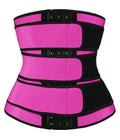 Women Waist Trimmer Triple Belts Waist Trainer Shapewear Tummy Control Slimming Fat Burning Body Shaper Compression Sheath Belts