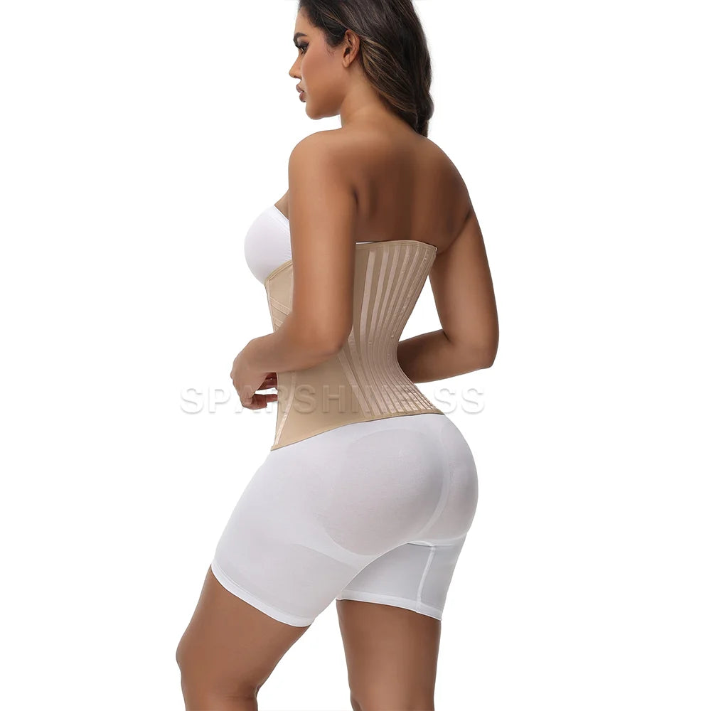 Fajas Waist Trainer for Women Colombian Girdle Corset with Bones Body Shaper Slimming Belt Waist Trimmer Tummy Control Shapewear