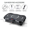Vibration Plate Exercise Machine Full Body Workout Vibration Platform with Loop Band Lymphatic Drainage Machine for Body Shaping