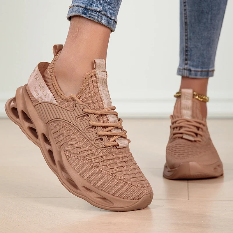 Women Sport Shoes Fashion Platform Sneakers Ladies Spring Winter Flats Running Shoes for Woman Plus Size 43