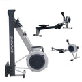 Commercial Air Rower, Hydraulic Rowing Machine for Home Gym, Indoor Fitness Equipment with Air Resistance, Full Body Workout