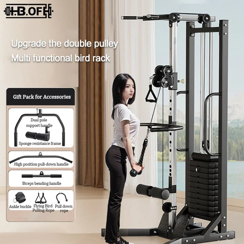 Fitness Equipment ,Gym Full Set Of Specialized Equipment, Chest, Shoulder ,High And Low Pull, Leg Strength Training Machine