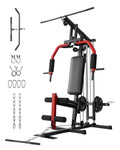 5-In-1 Multifunctional Home Gym Equipment: Full Body Workout Machine with Lat Pulldown, Chest Press, Leg Extension & Seated Row