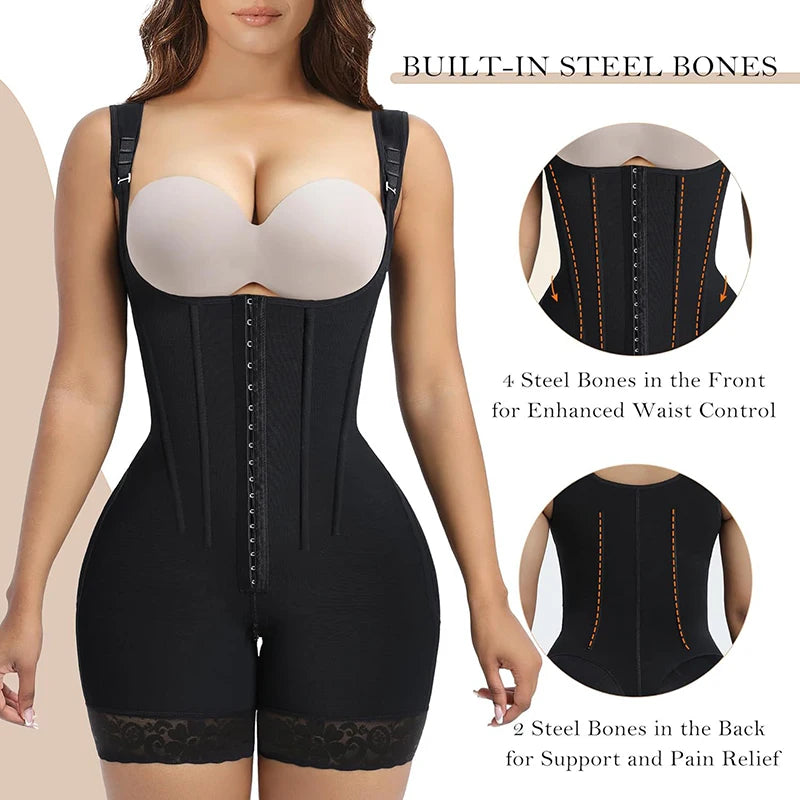 Bodysuits Shapewear Fajas Colombianas Girdle Body Shaper Lift Up Butt Lifter Slimming Sheath Tummy Control Panties Waist Trainer
