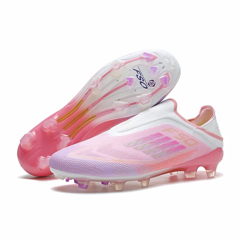 Men Football Boots Long Spikes Match Futsal Soccer Shoes Training TF Ultralight Indoor Sneakers Breathable Cleats Drop Shipping
