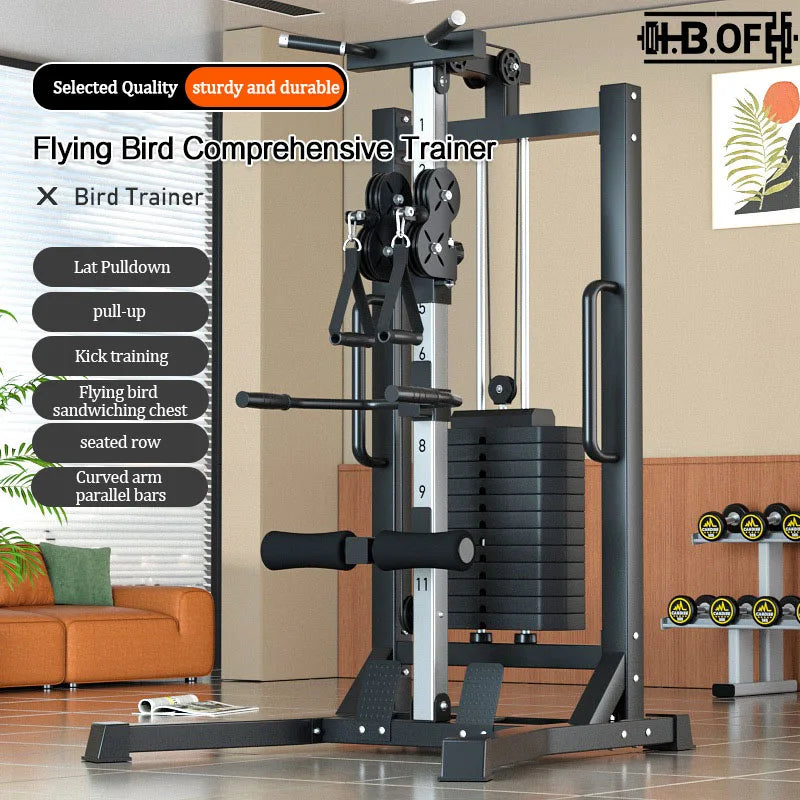 Fitness Equipment ,Gym Full Set Of Specialized Equipment, Chest, Shoulder ,High And Low Pull, Leg Strength Training Machine