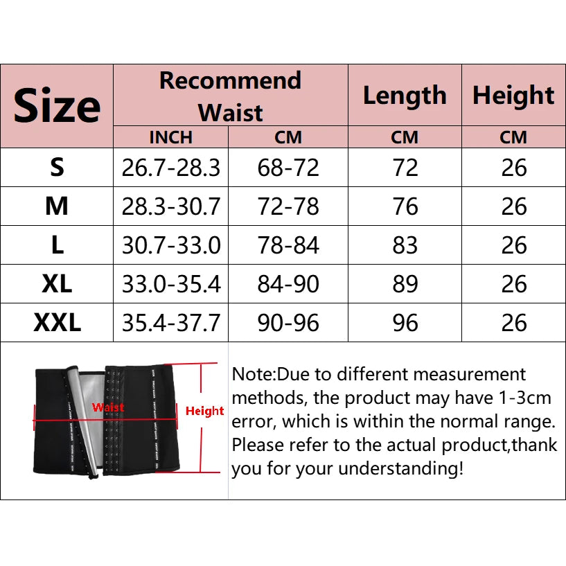 Waist Trainer Belt for Women Slimming Waist Trimmer Corsets Belly Control Body Shaper Sauna Sweat Girdles Sauna Effect Shapewear
