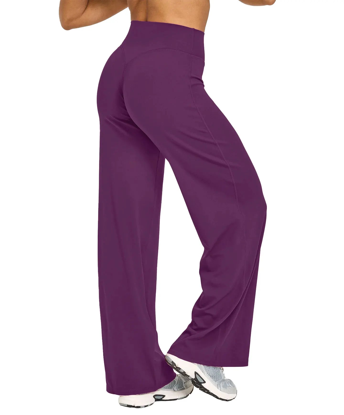 NCLAGEN Sport Trousers SoftMotion Straight-Leg Pants Women's High Waist Yoga Bottoms GYM Naked Feel Pilates Running