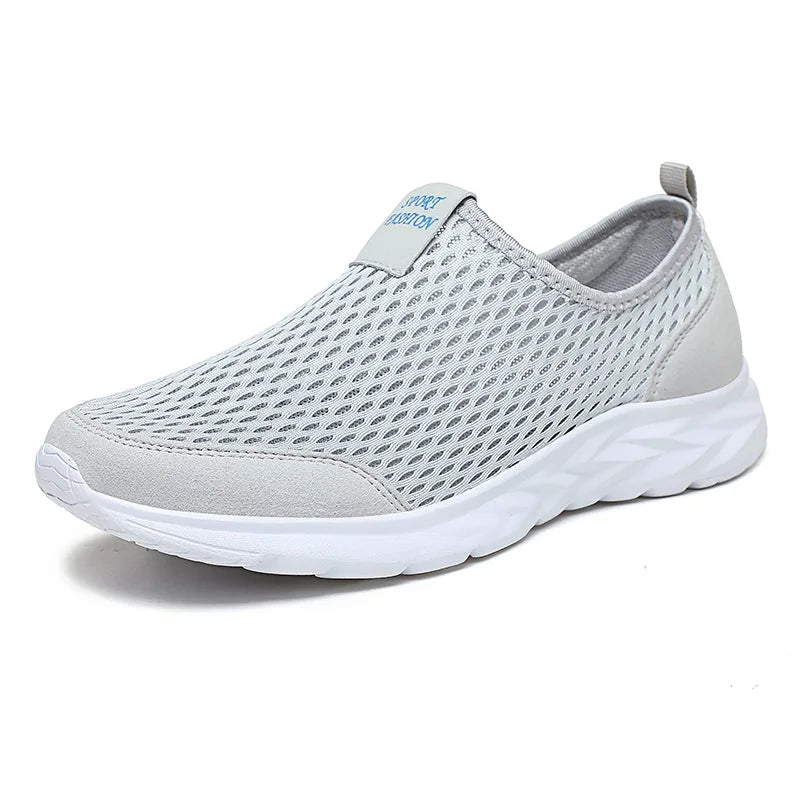 Lightweight Slip-On Shoes for Summer, Large Mesh Breathable Men's Shoes, Ultra-Light Soft-Soled Sports Shoes