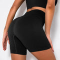 Seamless Knitted Sports Shorts Casual High Waist Push Up Cycling Shorts Fitness Running Tight Hip Lifting Yoga Shorts Sportswear