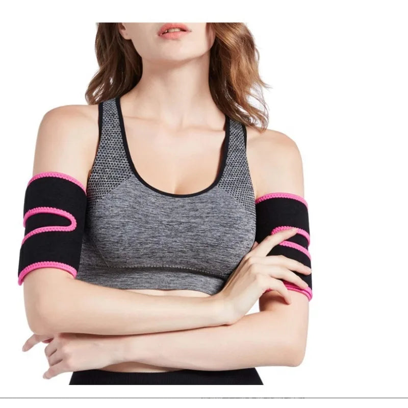 Arm Trimmers Sauna Sweat Bands Women Arm Slimmer Trainer Anti Cellulite Arm Shapers Weight Fat Reducer Loss Workout Body Shaper