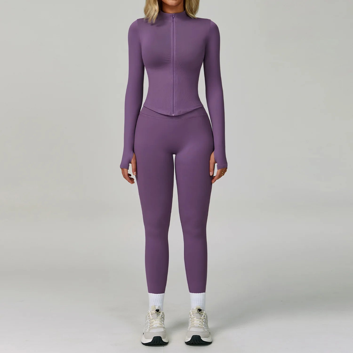 2/3PCS Seamless Yoga Set Gym Workout Suits Athletic Wear Women Legging Fitness Bra Crop Top Long Sleeve Sports Suits Sportswear