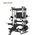 Home Gym Smith Machine With Weight Stacks 6-in-1 Power Rack, Crossover, Pull-Up & Dip Station, Full Body Strength Training