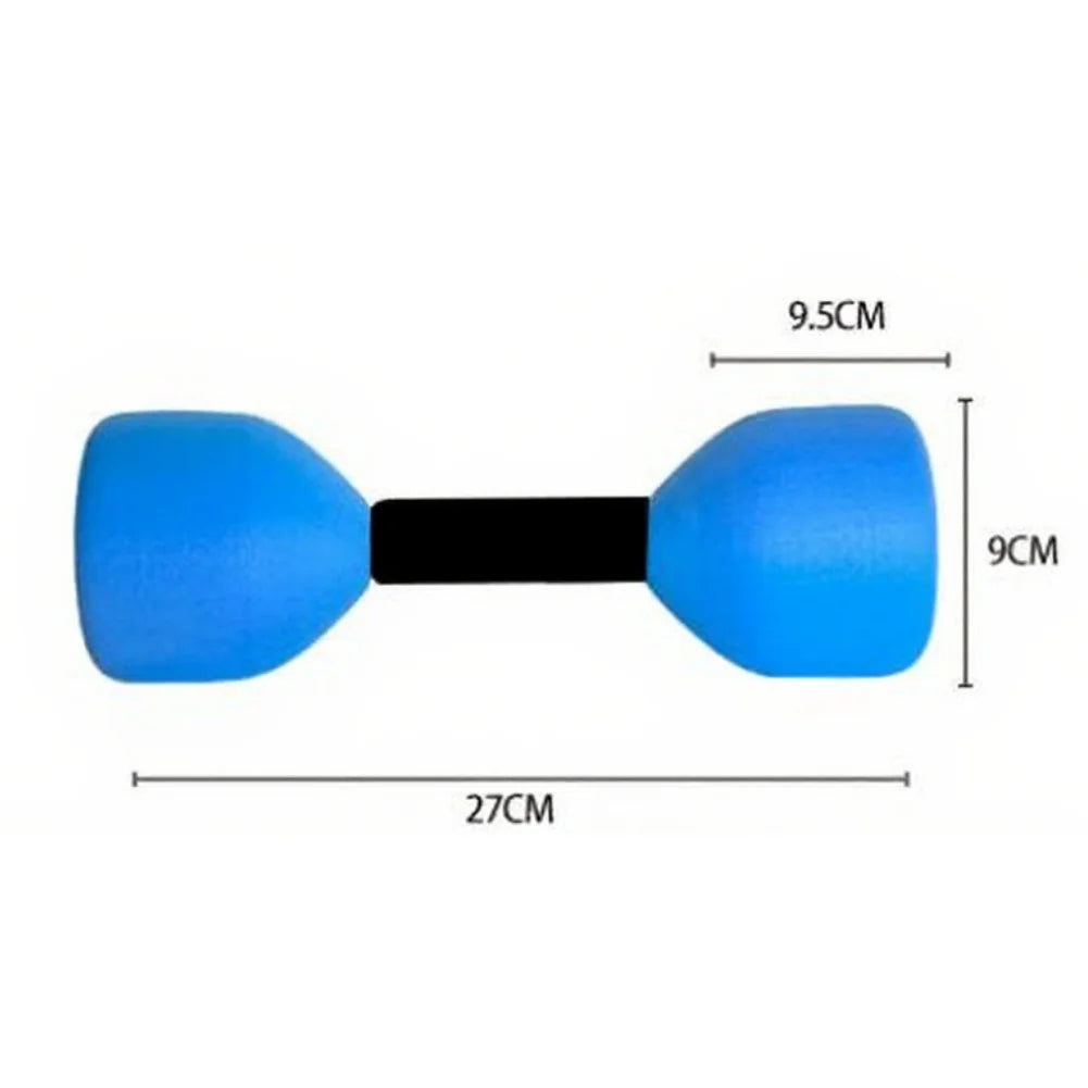 2Pcs Water Sports Dumbbells 27x9cm EVA Portable Floating Water Dumbbell For Water Aerobics Fitness Training Equipment Parts