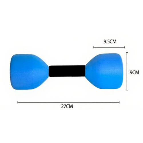 2Pcs Water Sports Dumbbells 27x9cm EVA Portable Floating Water Dumbbell For Water Aerobics Fitness Training Equipment Parts