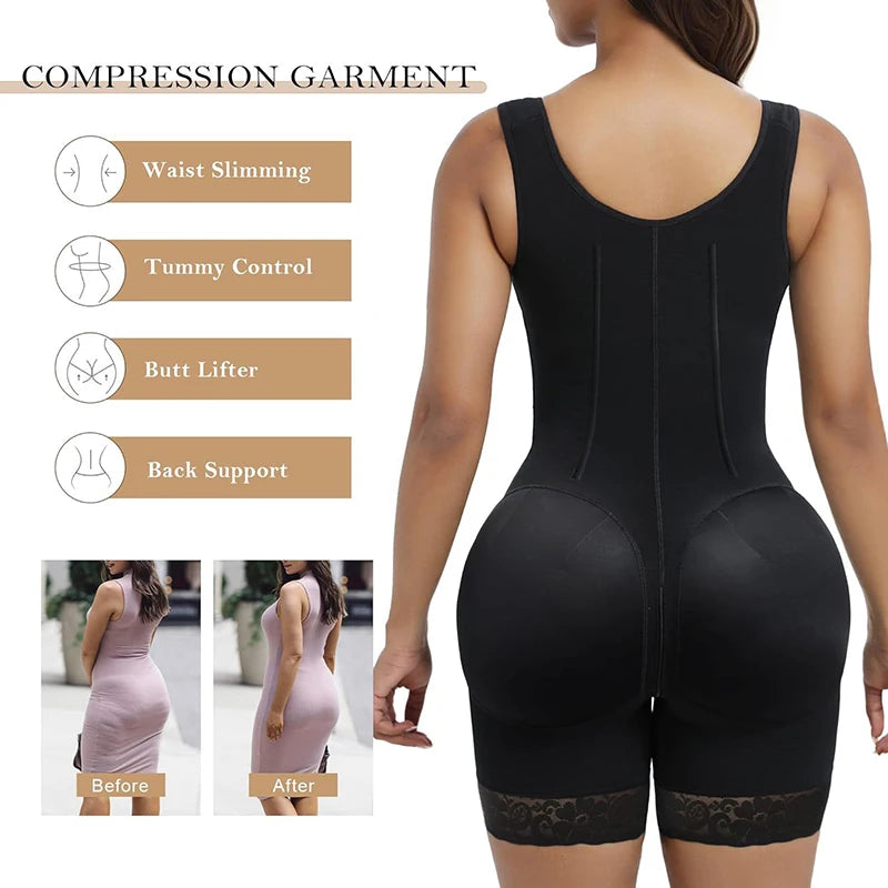 Bodysuits Shapewear Fajas Colombianas Girdle Body Shaper Lift Up Butt Lifter Slimming Sheath Tummy Control Panties Waist Trainer