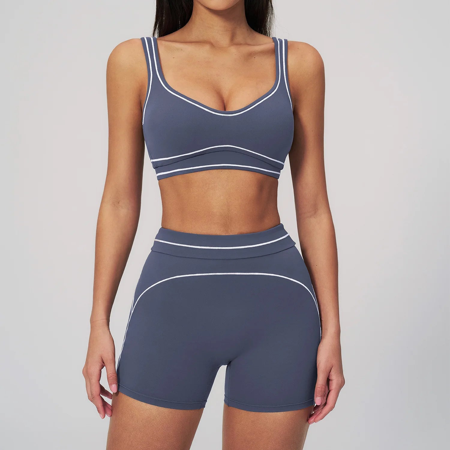 Fitness Suit 2PCS Yoga Set Women's Tracksuit Sports Outfits Gym Running Push Up Sportswear Legging Athletic Wear Workout Clothes