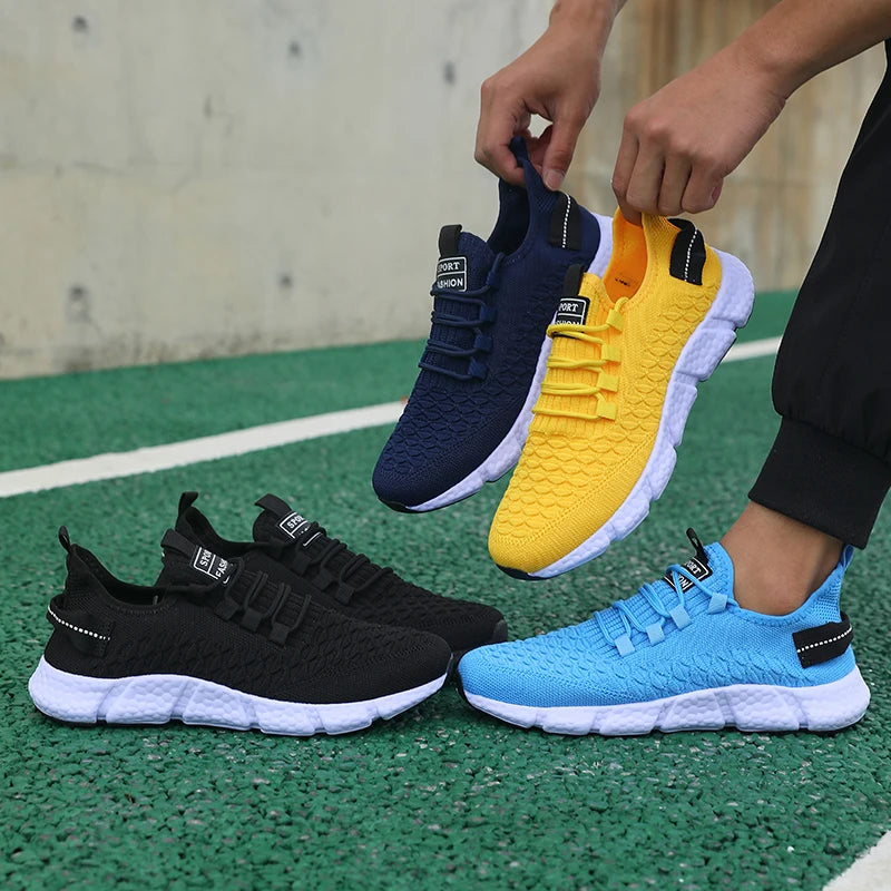 Hot Sports Fashion Men's Sneakers Breathable Lightweight Running Shoes 2025 New Men Women Casual Walking Sneakers Tenis Feminino