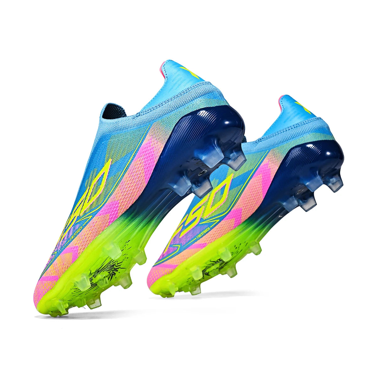 Unisex AG/FG Soccer Shoes for Adults, Premium PU Synthetic Leather, TPU Long Studs, Anti-slip, Designed for Maximum Performance
