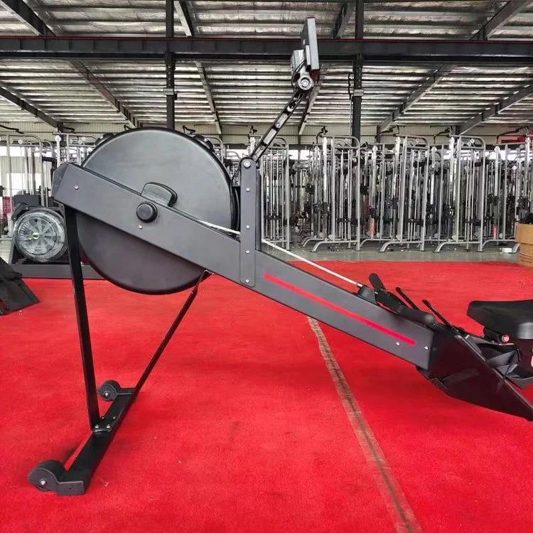 Commercial Air Rower, Hydraulic Rowing Machine for Home Gym, Indoor Fitness Equipment with Air Resistance, Full Body Workout