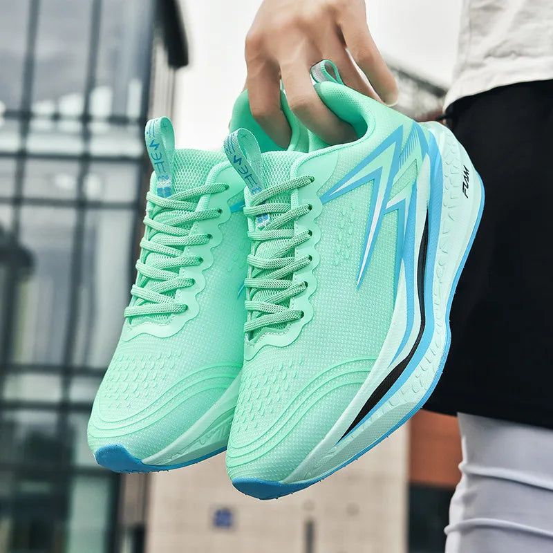 Running Shoes Speciality Marathon Men Sports Breathable Lightweight Carbon Board Women's Comfortable Athletic Nonskid Sneakers